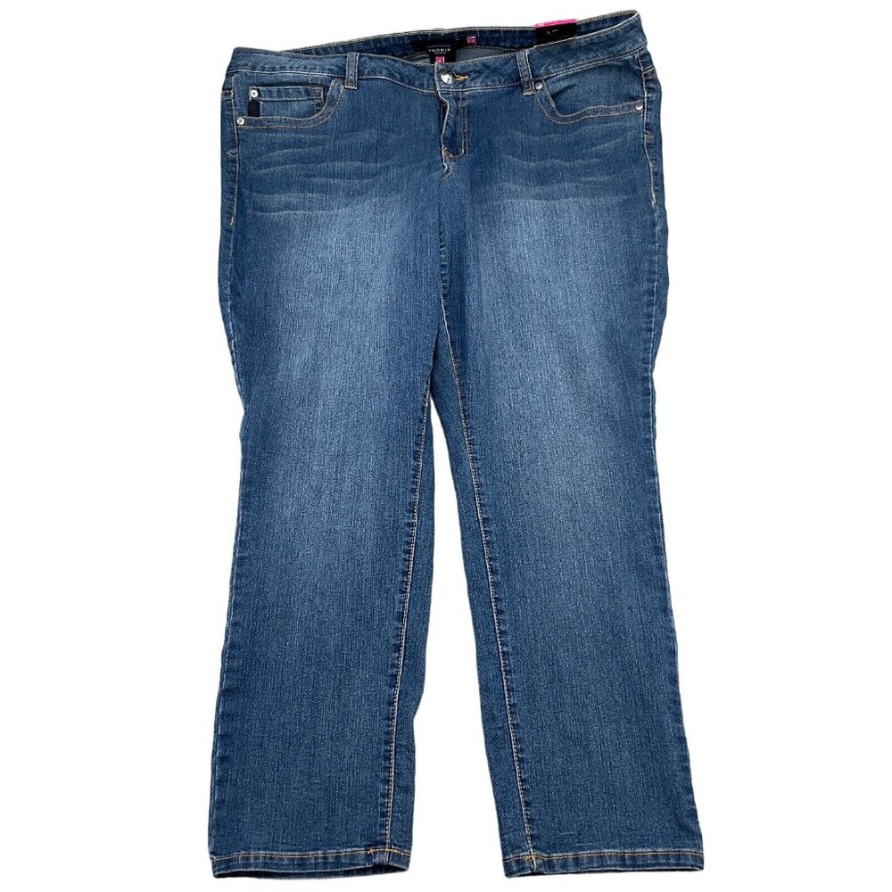Torrid Jeans Women‎ 24S 43Wx30.5L Blue Havana Sophia Skinny Stretch NWT